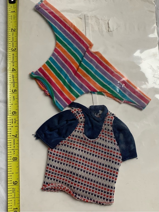Barbie Other - Vintage 1970s Barbie Clothing Lot - 2 "Best Buy" Fashion Tops (TLC)